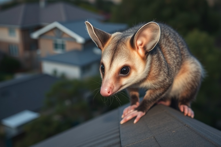 Possum in Burnside residential area