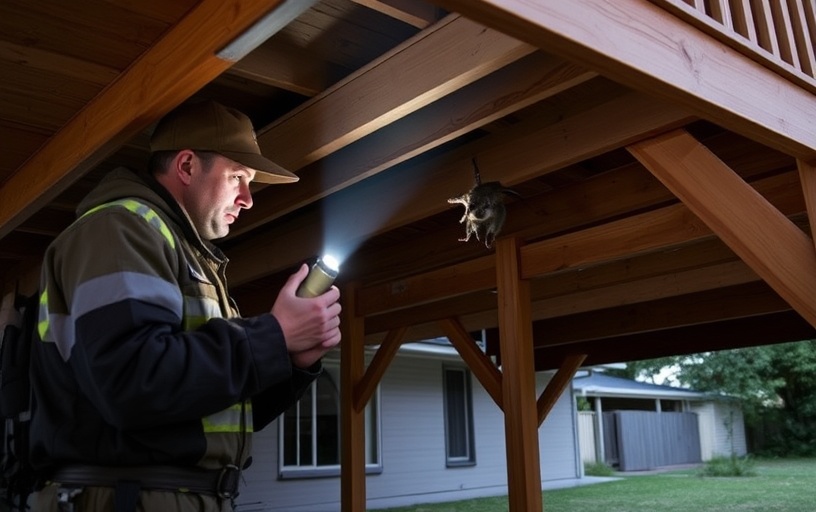 Under Deck Possum Removal in Burnside